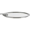 CRISTEL Couvercle De Cuisson|Couvercle Plat en Verre Trempé 16 cm Strate Amovible