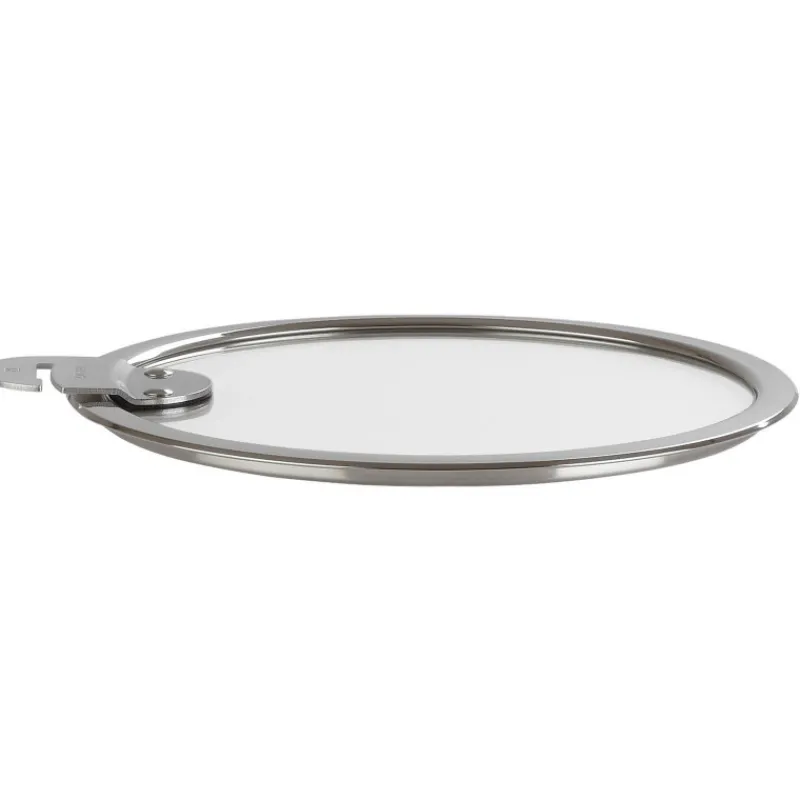 CRISTEL Couvercle De Cuisson|Couvercle Plat en Verre Trempé 22 cm Strate Amovible