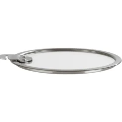 CRISTEL Couvercle De Cuisson|Couvercle Plat en Verre Trempé 20 cm Strate Amovible