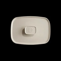EMILE HENRY Couvercle De Cuisson|Couvercle Rectangulaire en Céramique pour Plat à Four 35 x 22 cm Argile