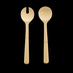 PEBBLY Couverts|Couverts à Salade en Bambou 27 cm