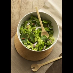 PEBBLY Couverts|Couverts à Salade en Bambou 27 cm