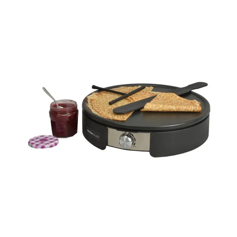 KITCHENCHEF Crêpière Eléctrique|Crêpière Electrique 37 cm