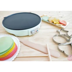 SCRAPCOOKING Crêpière Eléctrique|Crêpière Électrique 28 cm avec Accessoires