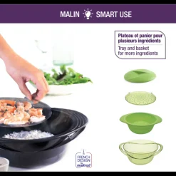 MASTRAD Cuiseur Vapeur|Cuit Vapeur en Silicone XL Vert