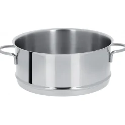 CRISTEL Cuiseur Vapeur|Cuit Vapeur Ovale Mutine Ø 30 cm Manche Fixe Inox