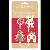 SCRAPCOOKING Décoration Gâteau|Décor de Bûche en Bois (x4)
