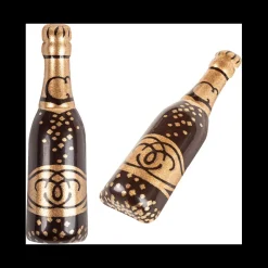FLORENSUC Décoration Comestible|Décor en Chocolat Bouteille de Champagne 5,3 x 1,5 cm (x 144)