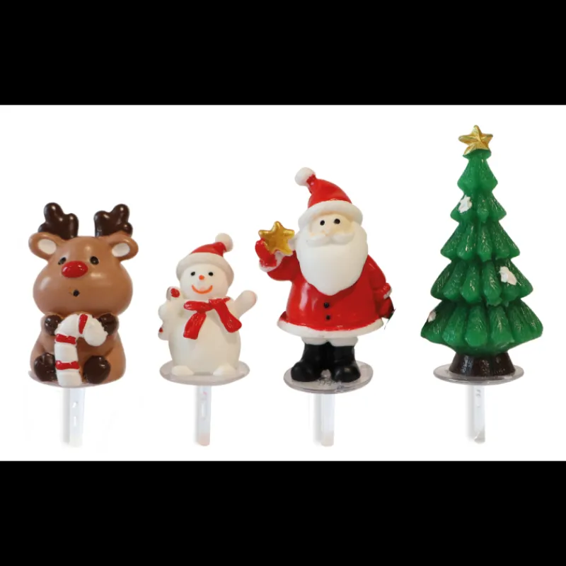 SCRAPCOOKING Décoration Gâteau|Décoration pour Gâteau Noël (x4)