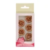 FUNCAKES Décoration Comestible|Décorations Gâteau Roses Bronze en pâte d’amande (x6)