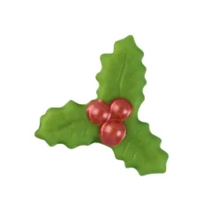 FLORENSUC Décoration Comestible|Décoration Gâteau|Décors en Chocolat Feuille de Houx 4 x 4,3 cm (x112)