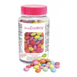 SCRAPCOOKING Décoration Comestible|Décors en Sucre Dragées Multicolores 75 g