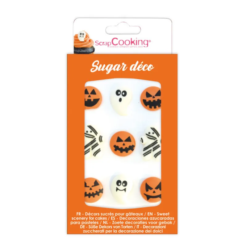 SCRAPCOOKING Décoration Comestible|Décors en Sucre Halloween x9