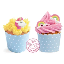 SCRAPCOOKING Décoration Comestible|Décors en Sucre Licorne et Arc en Ciel x6