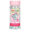FUNCAKES Décoration Comestible|Décors en Sucre Mini Flocons Bleu et Blanc 50 g