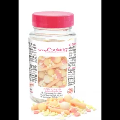SCRAPCOOKING Décoration Comestible|Décors en Sucre Mélange Rods Pêche 70 g