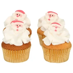 FUNCAKES Décoration Comestible|Décors en Sucre Père Noël (x8)