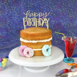 PME Décoration Gâteau|Découpoir Cake Topper Happy Birthday Moderne 16,5 x 15 cm