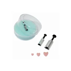 PME Emporte Pièce - Découpoir Pâtisserie|Découpoir Coeur à Piston (x3)