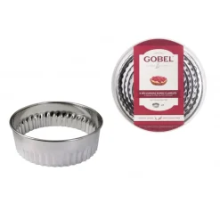 GOBEL Emporte Pièce - Découpoir Pâtisserie|Découpoirs Ronds cannelés inox (boite de 8)