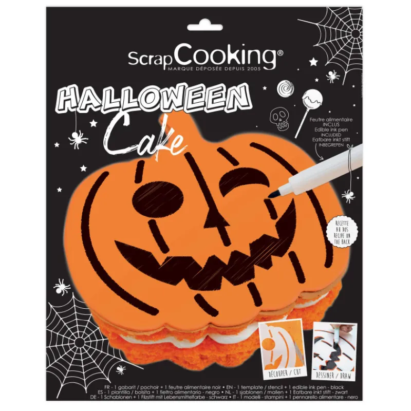 CUISINEADDICT Ustensiles Décor Gâteau|DEFAUT Pochoir Gâteau Halloween Scrapcooking