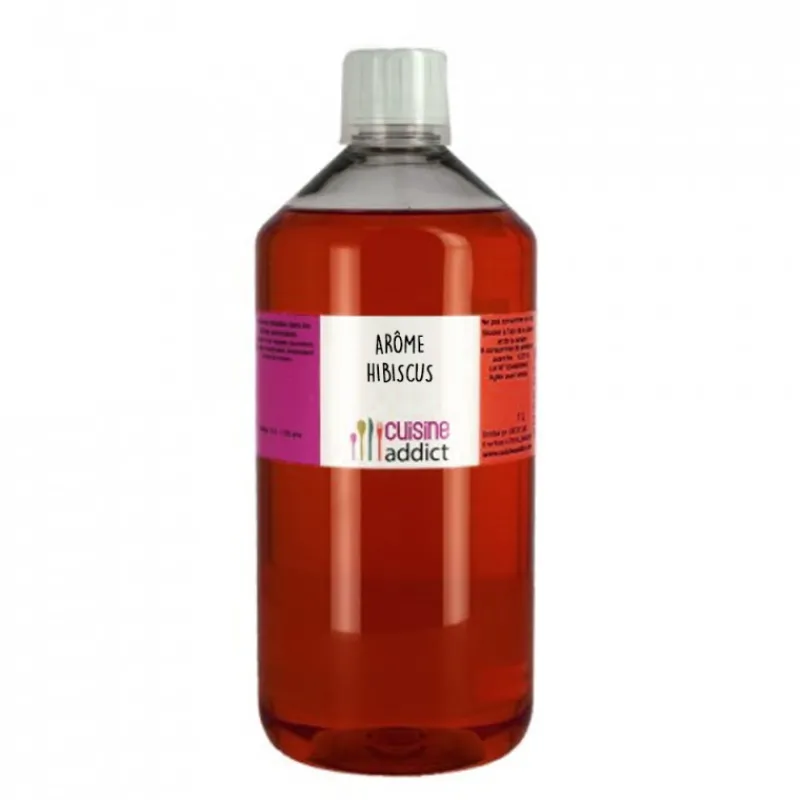 CUISINEADDICT Arômes Alimentaires|DLUO Courte Arôme Alimentaire Hibiscus 1 L