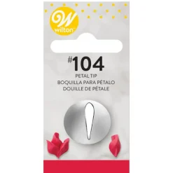 WILTON Douilles Pâtisserie|Douille pâtissière effet pétales de Roses (n°104) Inox