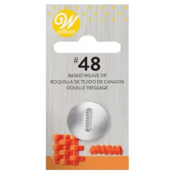 WILTON Douilles Pâtisserie|Douille pâtissière effet tressé (n°48) Inox