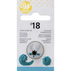 WILTON Douilles Pâtisserie|Douille Pâtissière Etoile Ouverte n°018