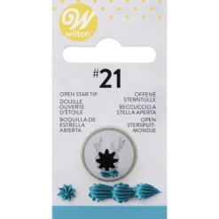 WILTON Douilles Pâtisserie|Douille Pâtissière Etoile Ouverte n°021