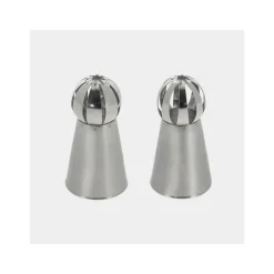 DE BUYER Douilles Pâtisserie|Douille Russe Inox Stries Fines Ø 3 cm x H 6 cm