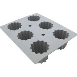 DE BUYER Moule Silicone|Moules À Gâteaux|Elastomoule à Cannelé - 6 empreintes 21 x 17,6 cm - Silicone