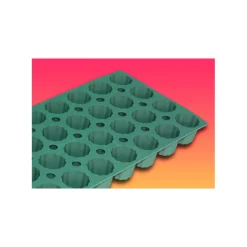 DE BUYER Moule Silicone|Moules À Gâteaux|Elastomoule à mini Cannelés - 28 empreintes 30 x 17,6 cm - Silicone