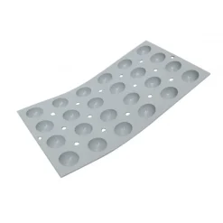 DE BUYER Moule Silicone|Elastomoule Demi-sphère - 24 empreintes 30 x 17,6 cm - Silicone