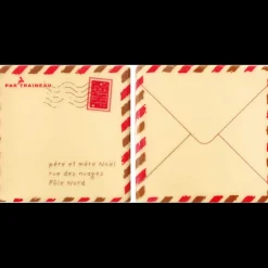 FLORENSUC Décoration Comestible|Embout de Bûche Lettre au Père Noël 8 cm Décor en Chocolat (x42)