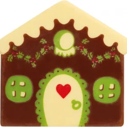 FLORENSUC Décoration Comestible|Embout de Bûche Maison Matriochka 8,5 cm Décor en Chocolat (x42)