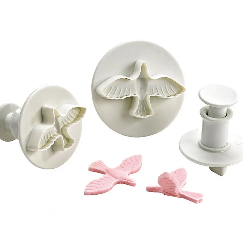 MALLARD FERRIERE Emporte Pièce - Découpoir Pâtisserie|Emporte Pièce Colombe 50x30, 40x27, 33x22 mm