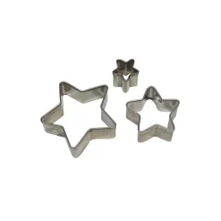 PME Emporte Pièce - Découpoir Pâtisserie|Emporte Pièce Etoile en inox (x3)