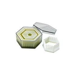MALLARD FERRIERE Emporte Pièce - Découpoir Pâtisserie|Emporte Pièce Hexagonaux Cannelés Polyglass (x9)