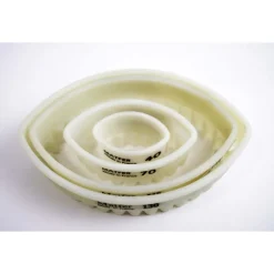 MATFER Emporte Pièce - Découpoir Pâtisserie|Emporte Pièce Ovale Cannelé 4 x 2,3 cm Exoglass