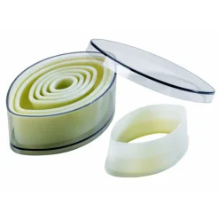 MALLARD FERRIERE Emporte Pièce - Découpoir Pâtisserie|Emporte Pièce Ovale Uni Pointu Polyglass (x7)