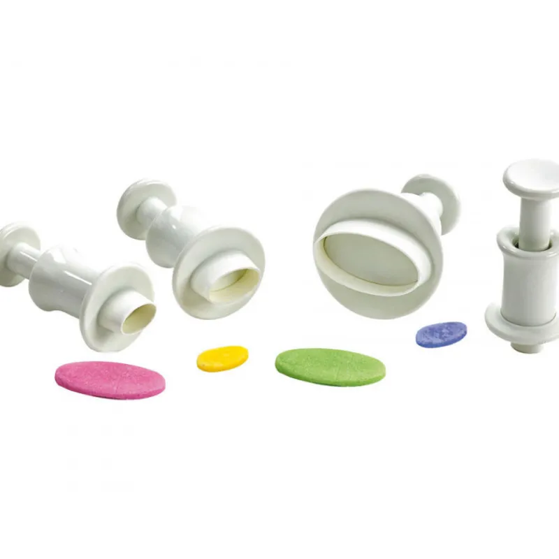 MALLARD FERRIERE Emporte Pièce - Découpoir Pâtisserie|Emporte Pièce Ovales 6, 10, 14, 25 mm
