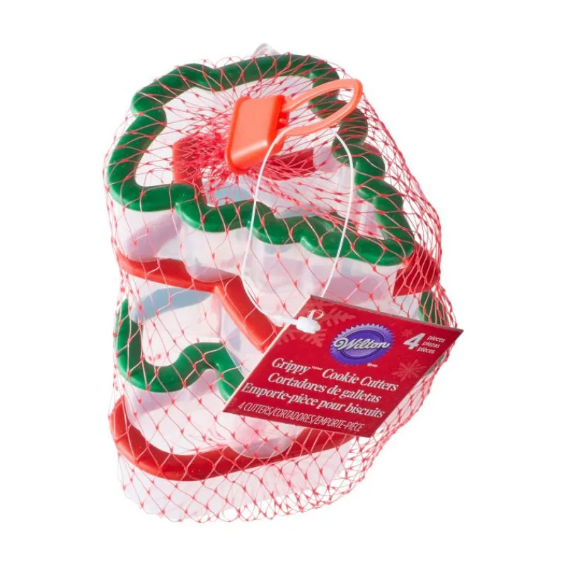 WILTON Emporte Pièce - Découpoir Pâtisserie|Emporte-Pièce Biscuit Noël 8,8 cm (x4)