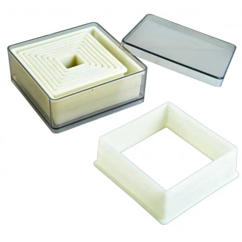 IBILI Emporte Pièce - Découpoir Pâtisserie|Emporte-Pièce Carré Uni Polyglass (x9)