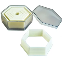 IBILI Emporte Pièce - Découpoir Pâtisserie|Emporte-Pièce Hexagone Uni Polyglass (x9)