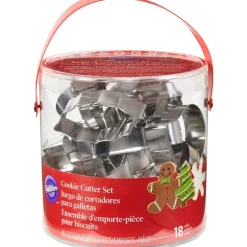 WILTON Emporte Pièce - Découpoir Pâtisserie|Emporte-pièce Noël (x18)