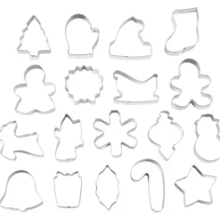 WILTON Emporte Pièce - Découpoir Pâtisserie|Emporte-pièce Noël (x18)