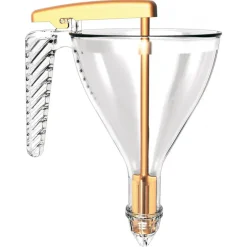 MATFER Entonnoir À Piston|Entonnoir Automatique 0,75 cl Transparent avec support