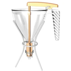 MATFER Entonnoir À Piston|Entonnoir Automatique 0,75 cl Transparent avec support