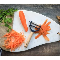 OPINEL Eplucheurs, Dénoyauteur|Eplucheur en Bois Bleu T-duo